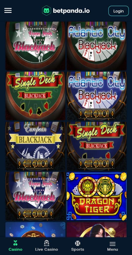 BetPanda - Top Bitcoin Blackjack Casino