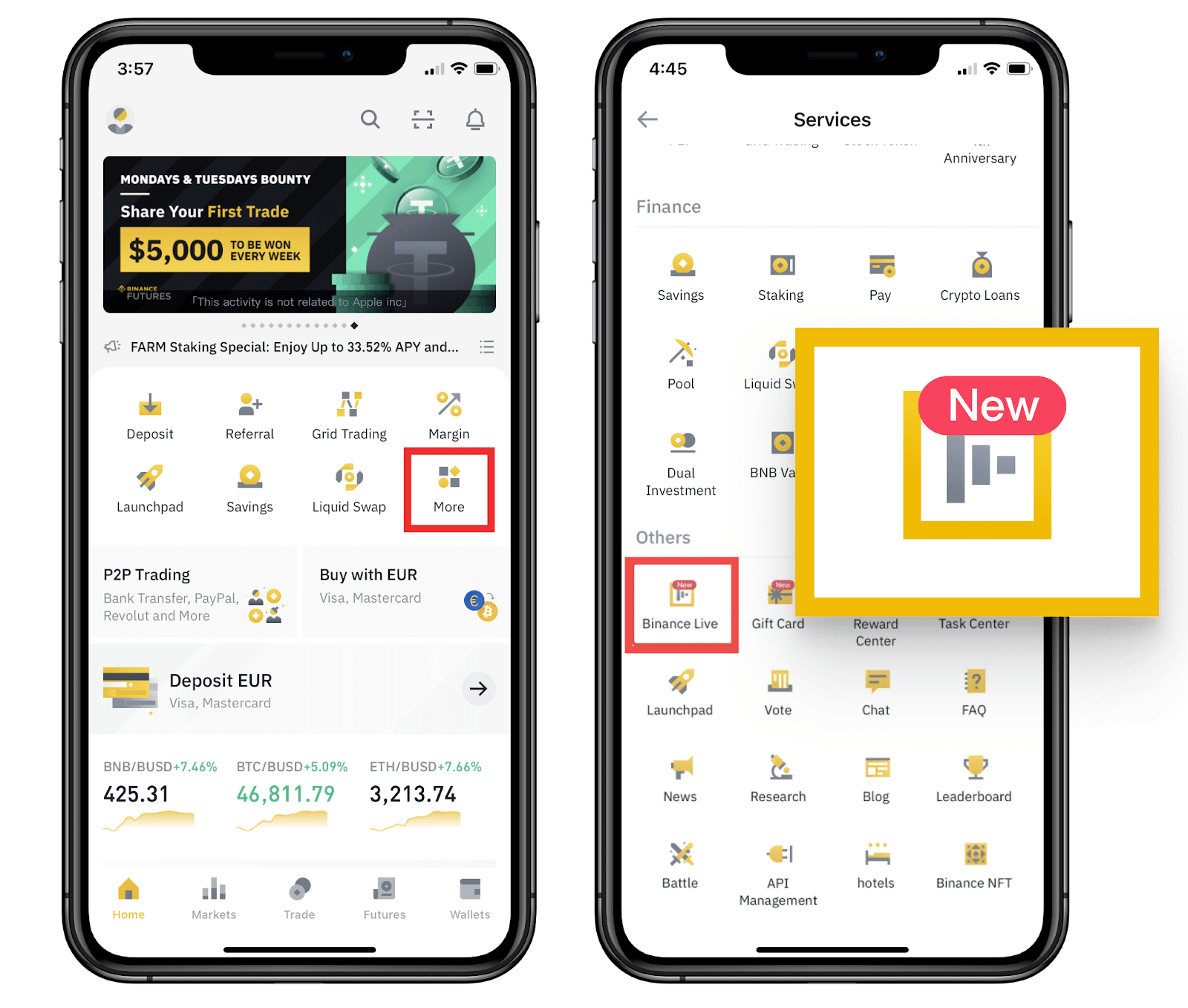 Binance crypto app