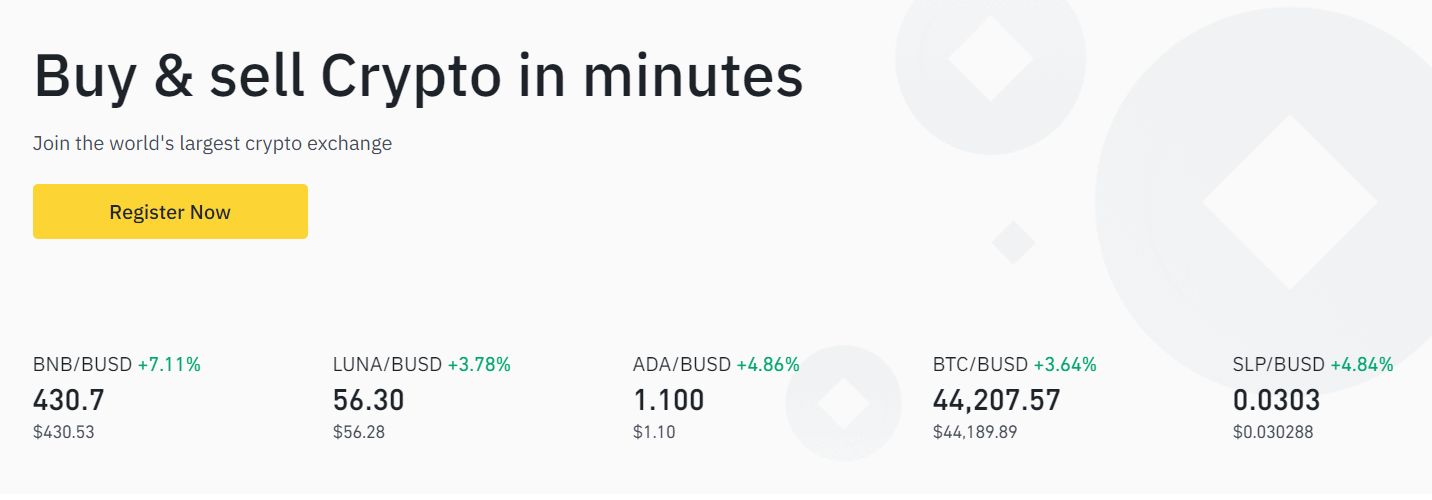 Binance alternative to Coinbase