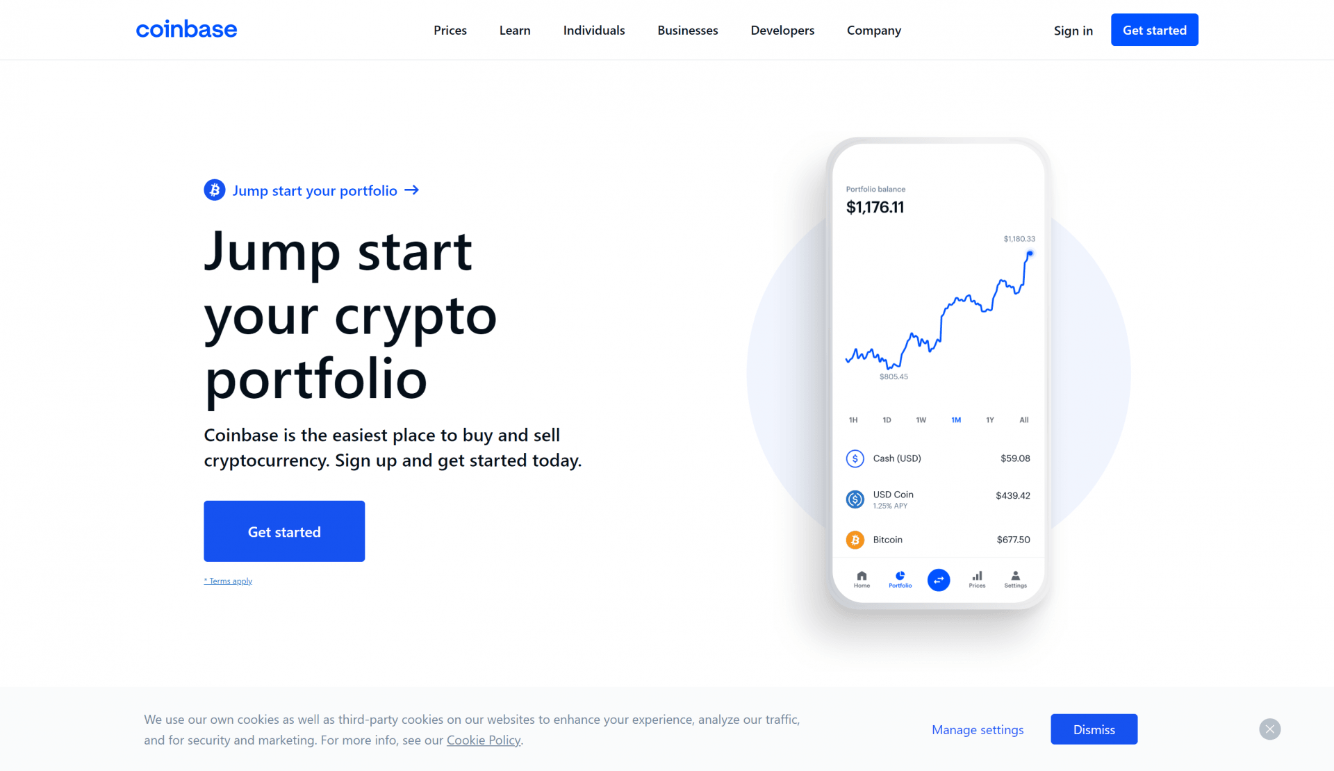 coinbase website