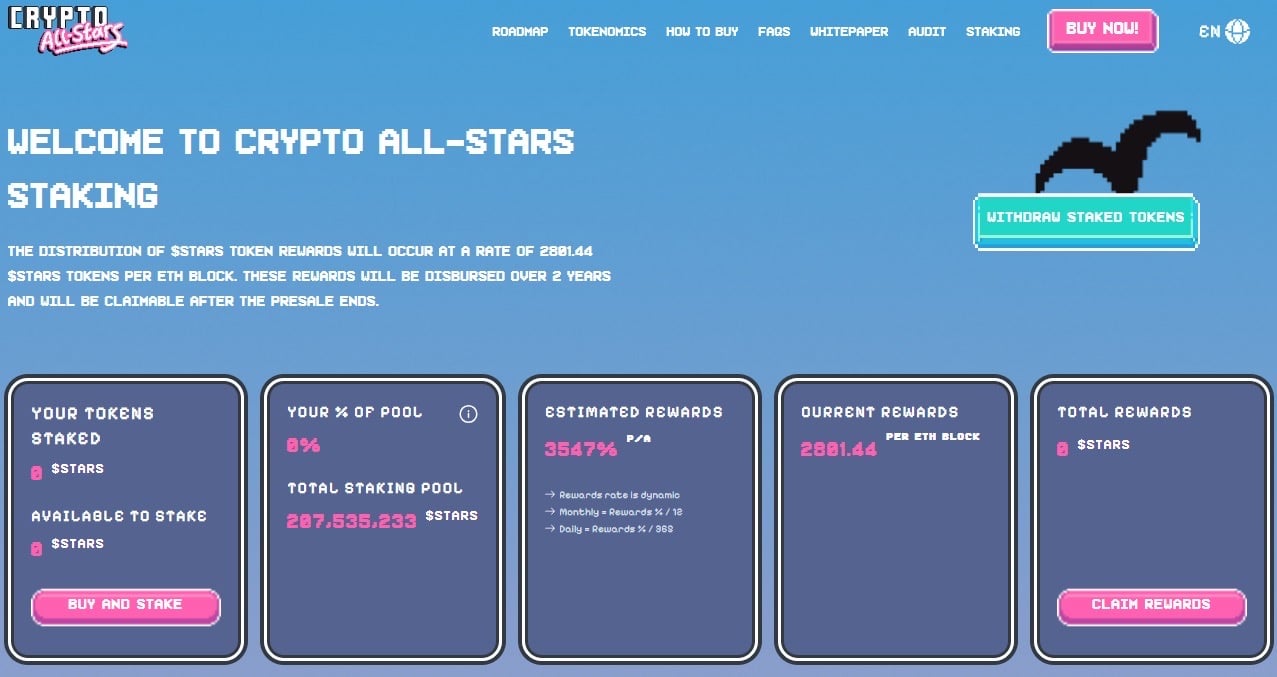 Crypto All-Stars staking