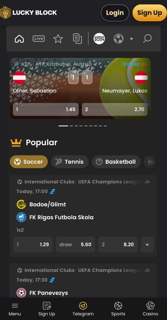 Lucky Block - Top Crypto Sportsbook