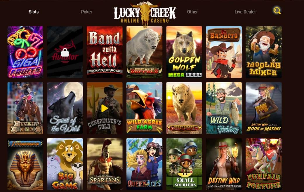 lucky-creek-casino-homepage