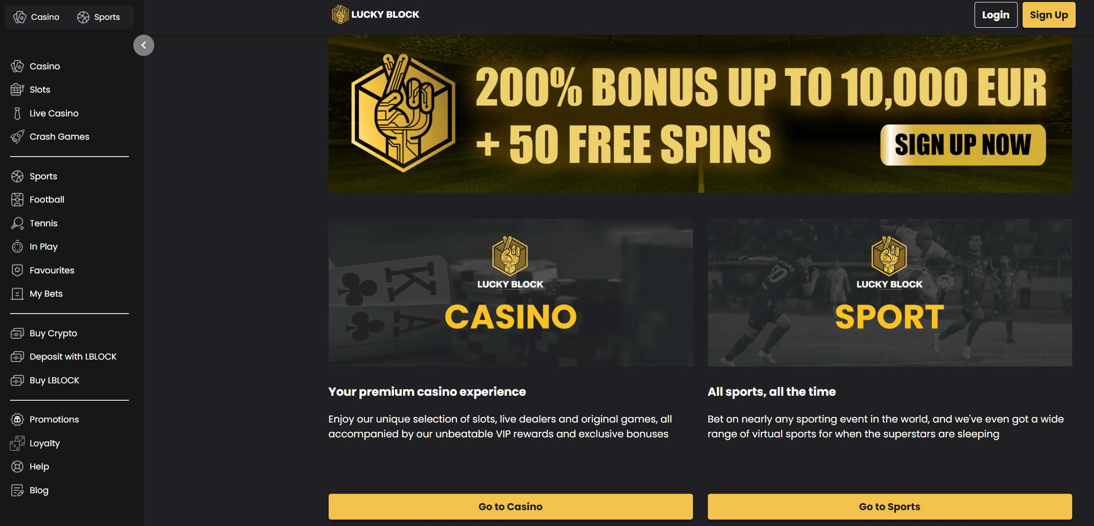 lucky-block-casino-homepage