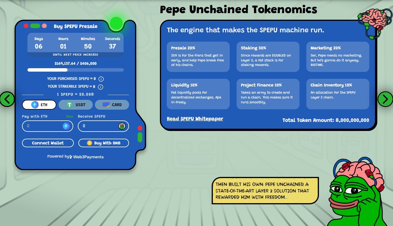 Pepe Unchained Tokenomics