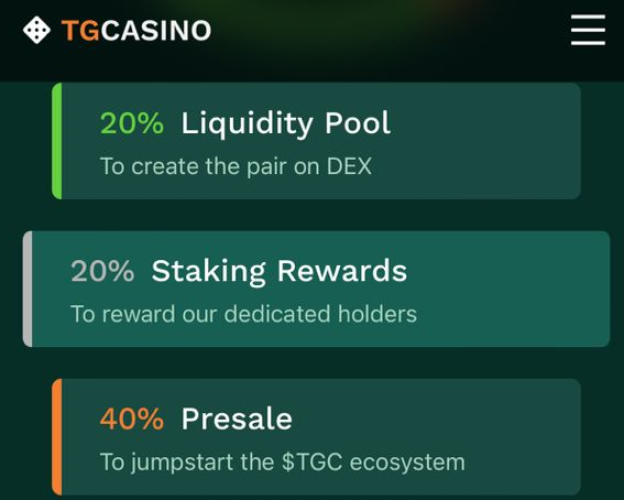 TGC Tokenomics 