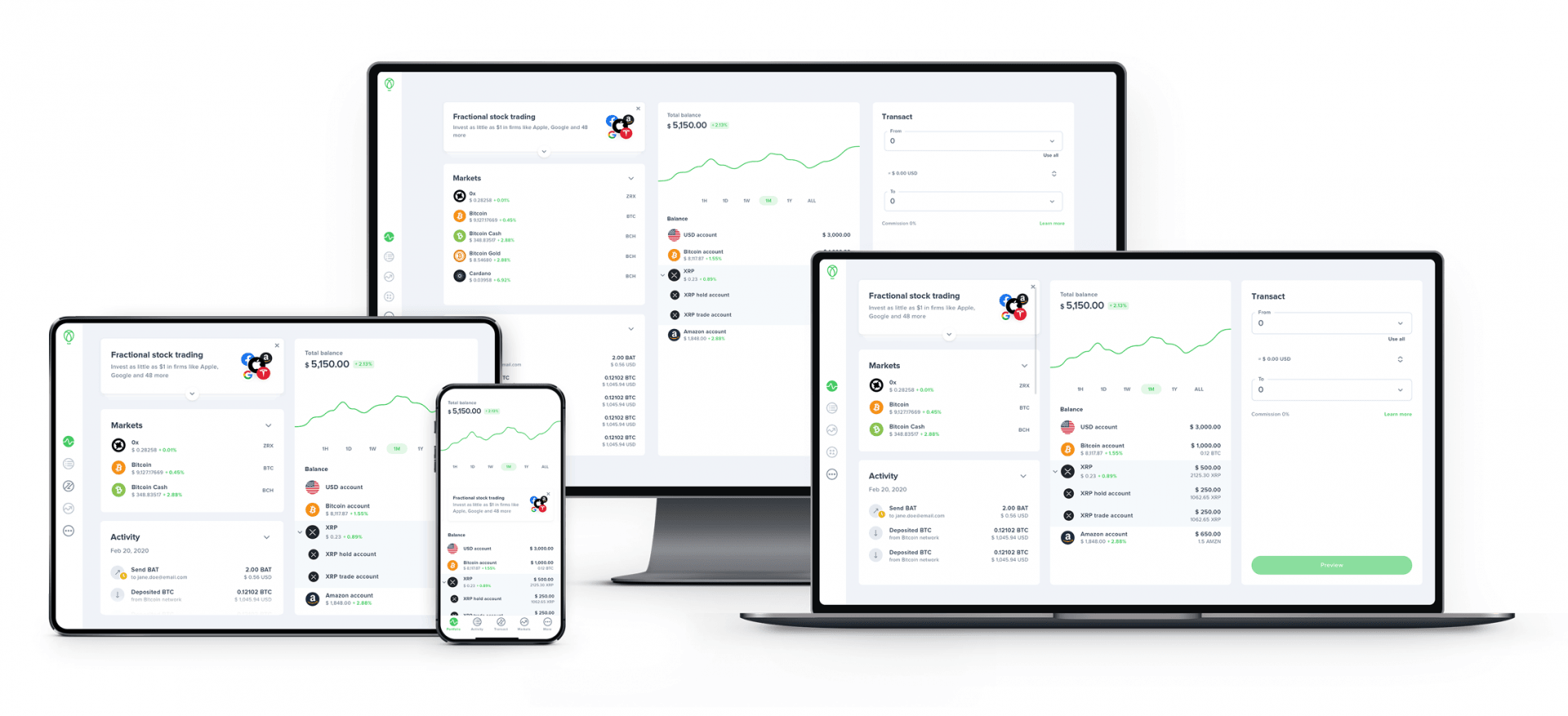 Uphold exchange platform