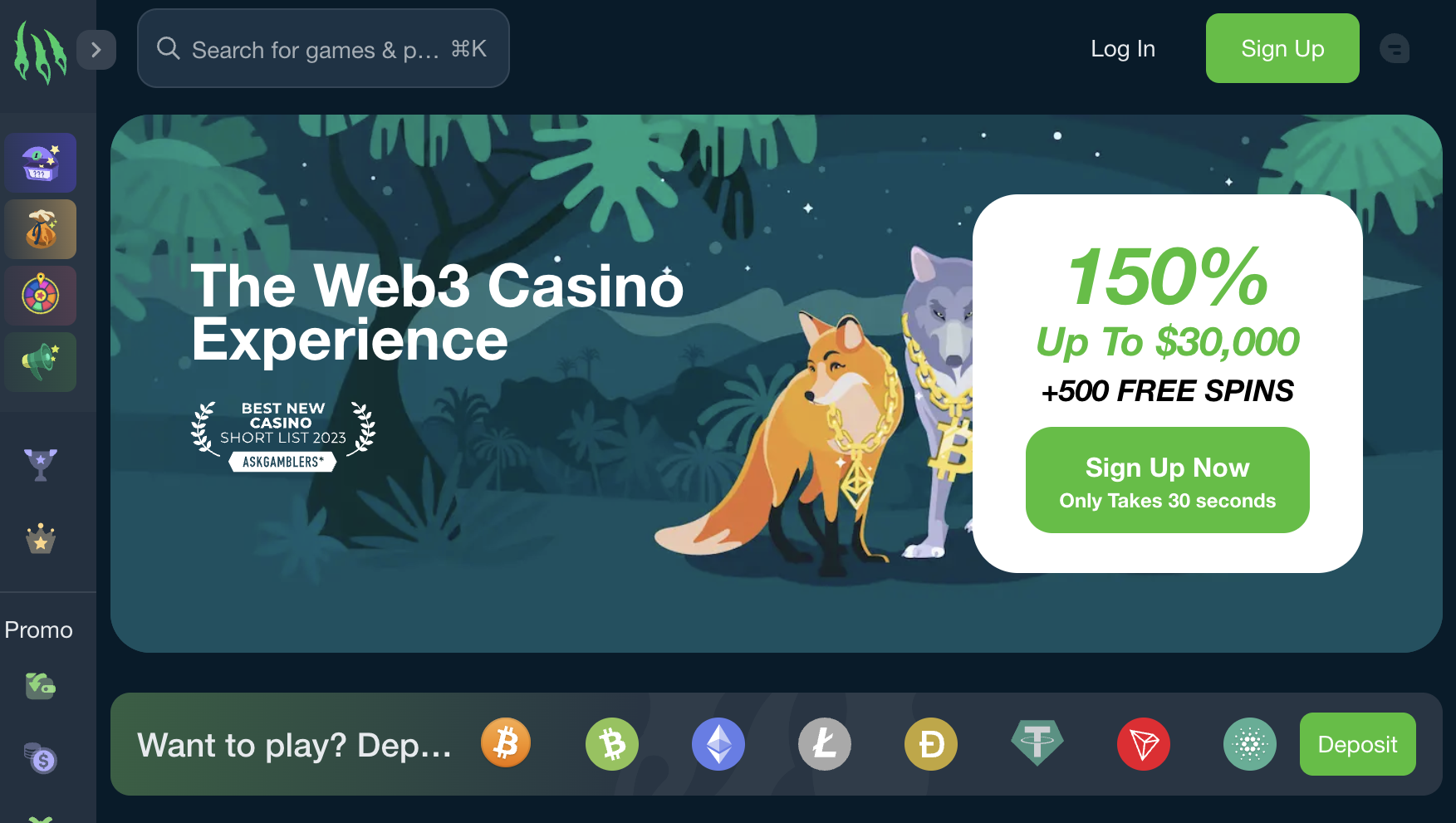 Wild.io Bitcoin casino