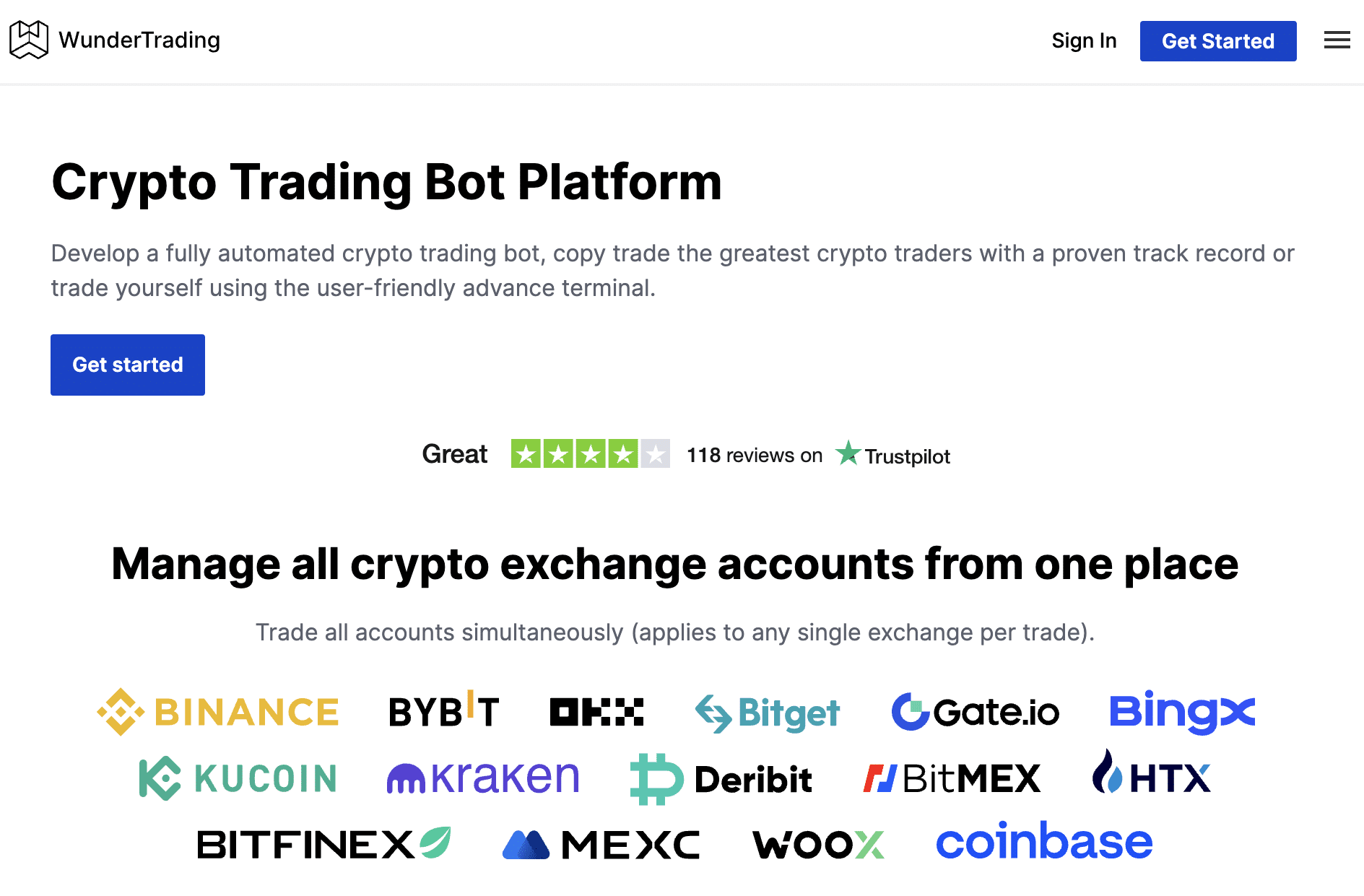 Wundertrading bot platform